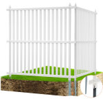 Vevor panneau brise vue exterieur 122x122 cm cloture de jardin en bande kit 2 panneaux de confidentialite ...