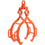 Vevor pince forestiere pour troncs 812 mm, pince de levage pour bois buches grumes pivotante 4 griffes ...