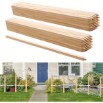 Vevor piquets de cloture jardin en bois, lot de 50, poteaux bois a pointe 19, 05 x 19, 05 x 914, 4 mm, ...