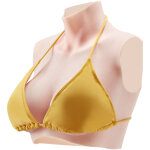Vevor plastron en silicone, faux seins a decollete haut en bonnet d pour travestis, faux seins realistes ...