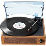 Platine vinyle 3 vitesses tourne - disque entrainement par courroie, haut - parleurs integres 3 w, cartouche ... Platine vinyle 3 vitesses tourne - disque entrainement par courroie, haut - parleurs integres 3 w, cartouche ...