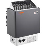 Vevor poele de sauna electrique portable, 8 kw, 400 v 3 n, avec minuterie 3 h, controleur integre, 110? ...