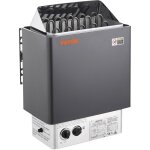 Vevor poele de sauna electrique portable, 8 kw, 400 v 3 n, avec minuterie 3 h, controleur integre, 110? ...