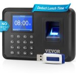 Vevor pointeuse horaire biometrique, badgeuse avec empreintes digitales et saisie de code pin en une ... Vevor pointeuse horaire biometrique, badgeuse avec empreintes digitales et saisie de code pin en une ...