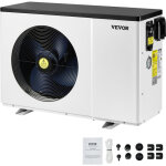Vevor pompe a chaleur pour piscine, capacite de chauffage 1, 48 - 7, 11 kw, chauffage electrique de piscine ...