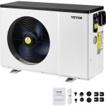 Vevor pompe a chaleur pour piscine, capacite de chauffage 1, 48 - 7, 11 kw, chauffage electrique de piscine ...