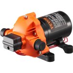 Pompe a eau a membrane 12 v cc 1, 8 gpm 6, 81 l / min 3 chambres avec pressostat, interrupteur de pression ...