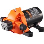 Vevor pompe a eau a membrane 12 v cc 3, 5 gpm 13, 25 l / min 3 chambres avec pressostat, interrupteur ...