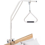 Vevor potence de lit, barre trapeze de lit avec pince, chaine metallique, capacite 113, 4 kg, aide a ...