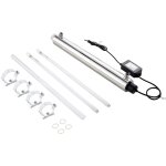 Vevor purificateur deeau uv 25 w 22, 7 l / min, filtre a eau ultraviolet avec boitier en acier inoxydable, ...