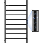 Vevor radiateur seche - serviettes electrique 8 barres, porte - serviettes chauffant mural, chauffe - ...