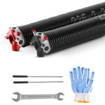 Vevor ? ressorts de torsion pour porte de garage ? 1 paire ? ?5, 72x?50, 8x610 mm ? 16000 cycles ? rev�tement ...