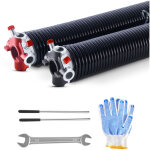 Vevor ressorts de torsion pour porte de garage, 1 paire, ?5, 72x?50, 8x685 mm, 16000 cycles, revetement ...