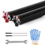 Vevor ressorts de torsion pour porte de garage, 1 paire, ?6, 35x?50, 8x813 mm, 16000 cycles, revetement ...