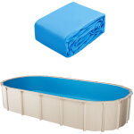 Vevor ? doublure de piscine ovale 730x375 cm ? vinyle durable r�sistant aux perforations ? pour piscines ...