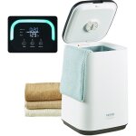 Vevor seche serviettes 20 l, chauffe serviettes avec ecran led et voyant lumineux en u, seau chauffe ...