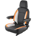 Vevor - siege de chariot elevateur universel, 52x59x82 cm, siege de tracteur avec dossier reglable, accoudoir, ...