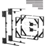 Vevor support deangle de portail anti - affaissement en fer, kit quincaillerie de cadre porte, 2 ensembles, ...