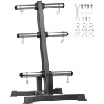 Vevor support dehalteres capacite de charge 454 kg, rack de rangement pour disques des poids de 50, 8 ...