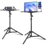 Vevor support de projecteur, trepied pour ordinateur portable, hauteur reglable de 26, 97 a 63 pouces, ...