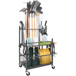 Vevor support range outils de jardin 16 emplacements avec crochets porte - outils de garage en metal ...