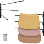 Vevor support de selle cheval, lot de 2, porte - selle mural 3 niveaux, peu encombrant, rangement de ...