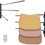 Vevor support de selle cheval, lot de 2, porte - selle mural 3 niveaux, peu encombrant, rangement de ...