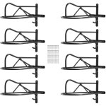 Vevor support de selle cheval, lot de 8, porte - selle anglais western portable avec barre de protection, ...