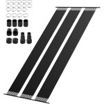 Vevor systeme chauffage solaire de piscine, 1235x7340 mm, chauffe - piscine solaire universel en pehd, ...