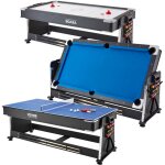 Vevor table de jeu pivotante 3 - en - 1 pour air hockey, billard et ping - pong, table d?air hockey de ...