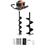 Vevor tariere a essence, 52 cc, tariere thermique de plantation 1450 w avec forets 150 mm et 250 mm, ...
