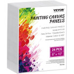 Vevor toile blanche pour peinture, lot de 24, toile a peindre, 203x254 mm, tableau en toile pour la peinture ...