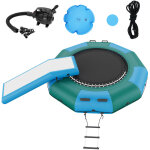 Vevor trampoline aquatique gonflable, trampoline sur l?eau 310x60cm, plate - forme de natation portable ...