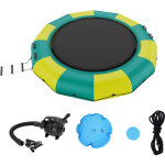 Vevor trampoline aquatique gonflable, trampoline sur l?eau 367x60 cm, plate - forme natation portable ...