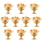 Vevor vase de mariage, lot de 10, supports de fleurs de mariage de 16 cm de haut, vase or en metal pour ... Vevor vase de mariage, lot de 10, supports de fleurs de mariage de 16 cm de haut, vase or en metal pour ...