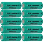 Vhbw - 10x cellules de batterie remplacement pour 2 / 3aaa pour batteries - 400 mah, 1, 2 v, nimh