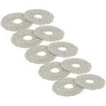 Vhbw - 10x compatible avec dreame l20 ultra aspirateur robot - lingettes tampon