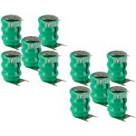 Vhbw 10x nimh pile bouton de remplacement pour type v40h 3 �pingles 40mah 3, 6v convient pour les batteries ...
