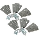 Vhbw 18x lames compatible avec kress mission kr133e, kr172, kr136e, kr121e, kr123e, kr122e tondeuse - ...