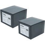 Vhbw 2x batterie de bord compatible avec ld systems road buddy 10 caravane, bateau, camping - car (6ah, ...