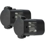 Vhbw 2x batterie compatible avec moser genio s�rie 1854 tondeuse pour animaux (1800mah, 2, 4v, nimh)