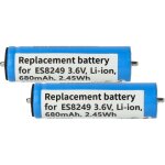 2x batterie compatible avec panasonic er - gp62, ergp80, er - gb40 - s, er - gb40, er - gk40 - s, er ...