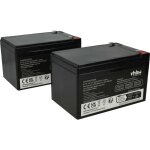 Vhbw - 2x batterie remplacement pour apc agm07, rbc52 pour asi (12000mah, 12v, agm)