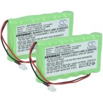 Vhbw 2x batterie remplacement pour visonic ltt - aa1300lsdx6b pour syst�me d'alarme (1500mah, 7, 2v, ...