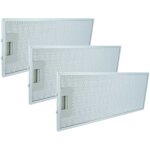 Vhbw 3x filtre anti - graisse remplacement pour siemens 00352813 pour hotte de cuisine, m�tal