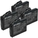 Vhbw 4x batterie compatible avec glovii gp1r, gj1g, gxb, gj1r, gp1c, gj1, gp1g, gj1c, gxr, gp1 gants ...