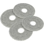Vhbw - 4x compatible avec dreame l40 ultra aspirateur robot - lingettes tampon - 4x housse de nettoyage ...