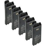 Vhbw 5x batterie remplacement pour icom bp - 279, bp - 280, bp - 280li pour radio talkie - walkie (1500mah, ...