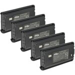 Vhbw 5x batterie remplacement pour kenwood knb - 45, knb - 45l, knb - 45li pour radio talkie - walkie ...