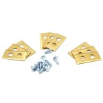 9x lames compatible avec kress mission kr113, kr121e, kr120e, kr122e tondeuse - lames de rechange, or, ...